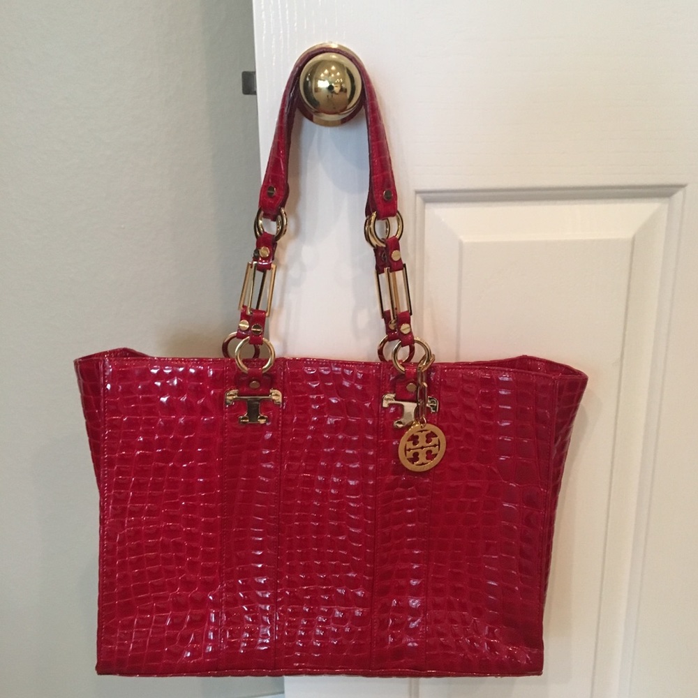 Tory Burch Red Leather Bag